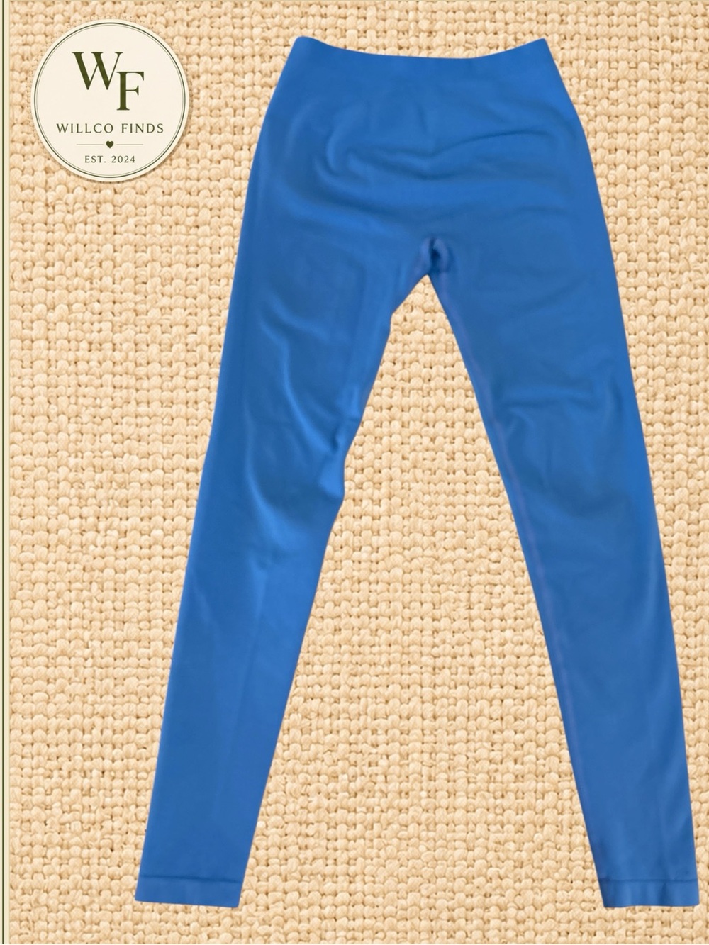 AUROLA Blue Seamless Scrunch Butt High Waist Workout Women’s Leggings